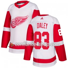 Adidas Maillot de Hockey Detroit Red Wings Trevor Daley 83 2017-2018 Blanc Authentic - Homme